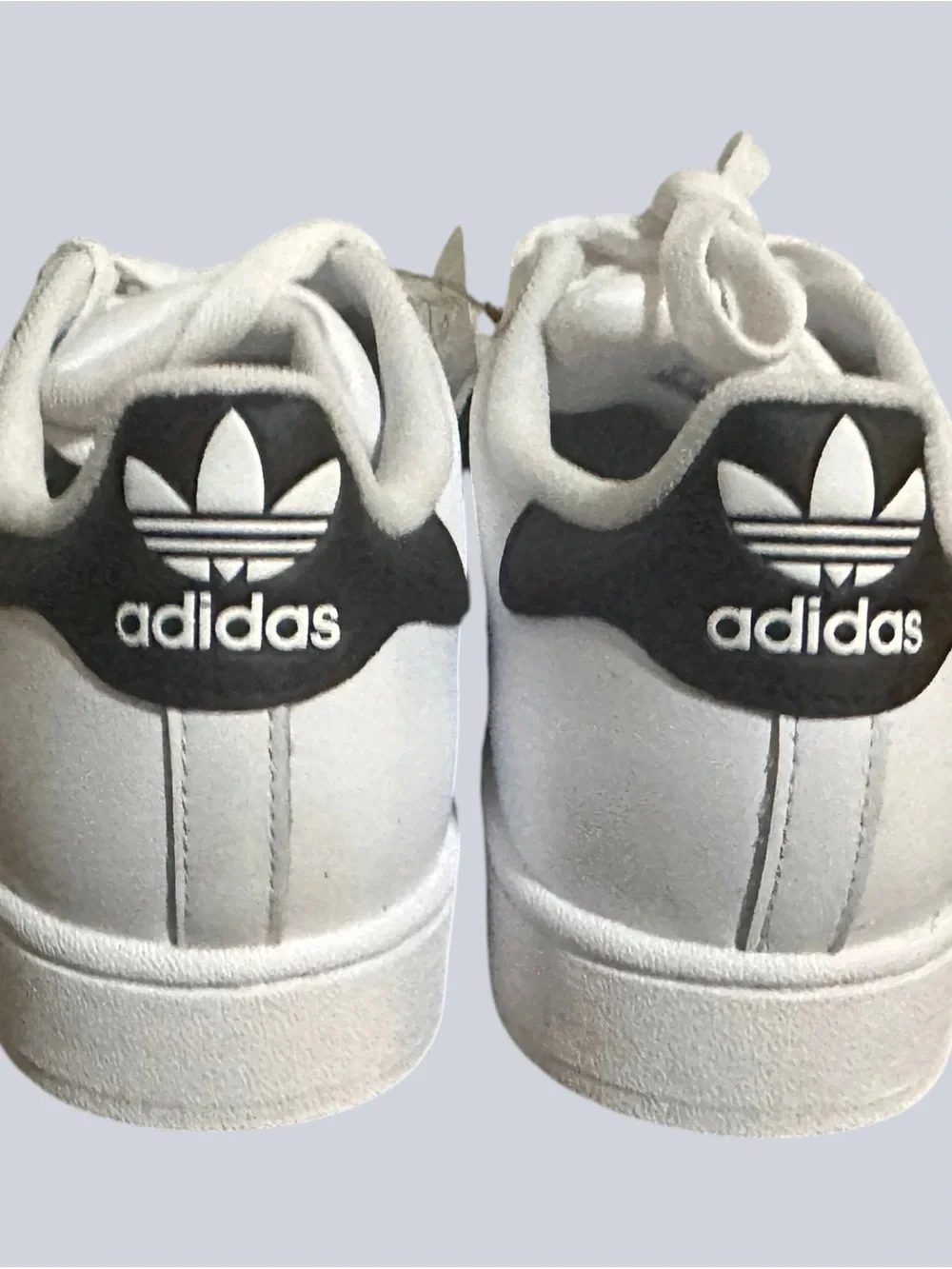 adidas Men's White and Black Superstar Sneakers